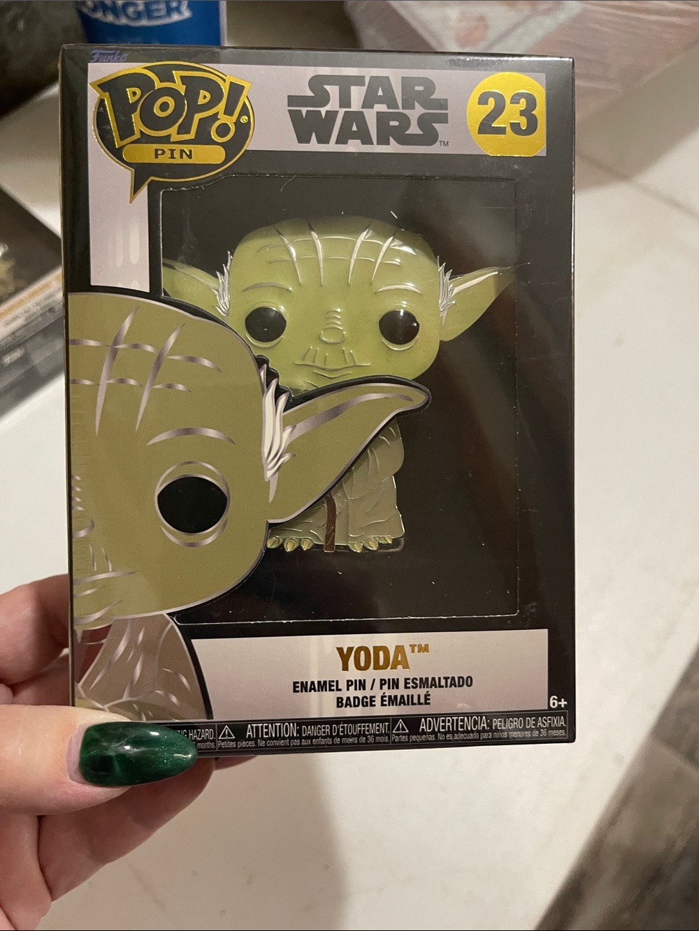 Funko Green Yoda POP! Enamel Pin - Star Wars #23 Brand New